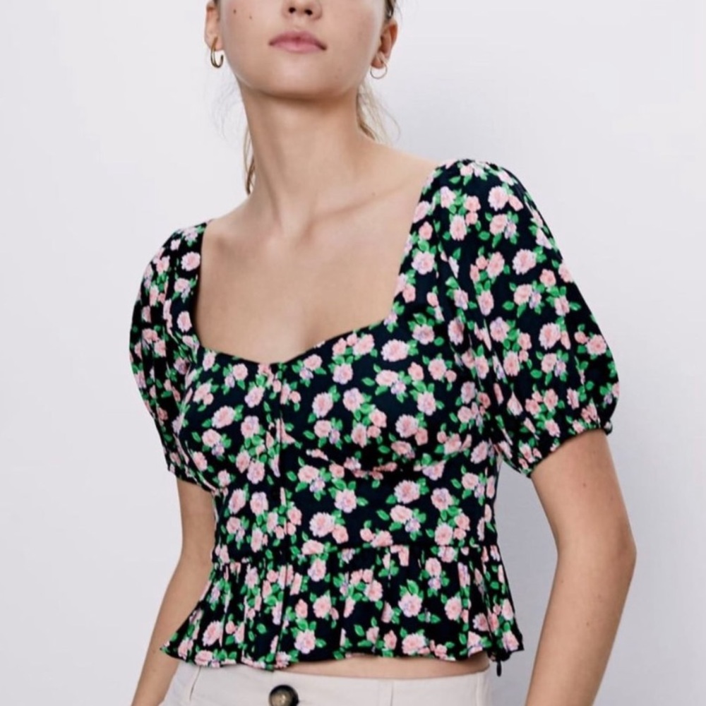 Zara Floral Top
